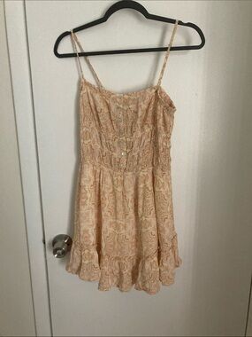 Z Supply Peach Paisley Mini Sundress